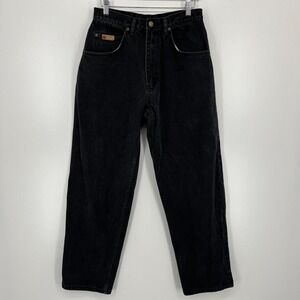 Vintage LA Gate Classic Jeans Mens 32 Black Denim Straight Leg 100% Cotton 90s